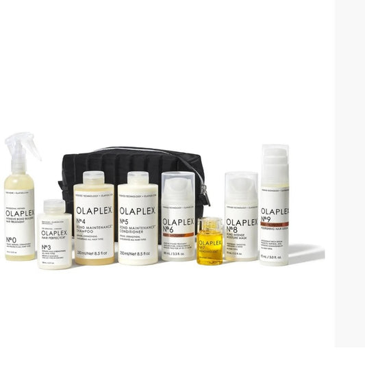 Complete 8-piece OLAPLEX hair repair system
